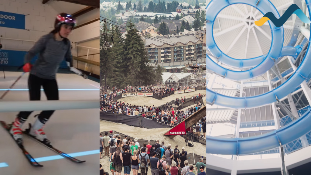 Sports innovants : Espace aquatique, SKI d’intérieur, et VTT événementielle